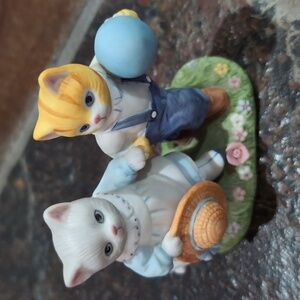 Kitty Cucumber JP Buster and Priscilla Having a Ball Schmid 1992 Figurine